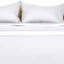 TEXAS LINEN CO. Luxury Egyptian Cotton California King Sheet Set - 1000 Thread Count 4 Piece Cal King White Sheets, Soft, Cooling Extra Long Staple Sateen Bed Sheets - Fits Upto 18 Deep Pocket