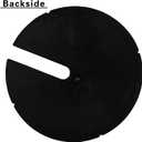 Sump Basin Cover 17.7 in. OD Plastic Submersible Sump Pump Cover Black Septic Tank Lid, Heavy Duty Protection for Outdoor Water wells, Sump Bucket, Water Sump Pump