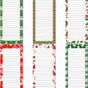 Zonon 6 Pieces Christmas Magnetic to Do List Notepads Christmas Notepad Magnetic Paper Pad Grocery Shopping List Pads for Fridge Reminders Memo Pad Scratch Pads(Classic)