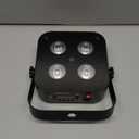 Mini Rechargeable Par Lights, 4 * 18W RGBWA UV 6 in 1 Battery Powered Upights, APP & Wireless DMX Control Stage Lights, Uplighting for Wedding Birthday Party Festival