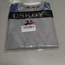 Men's Rash Guard T-Shirts UPF 50+ Baselayer Short Sleeve Skins Compression Performance Fit Tee (Gray, XXXL)