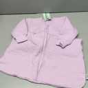 Yoofoss Baby Sleep Sack 12-18 Months 1.0 Tog Long Sleeve Sleep Sack Organic Cotton Wearable Blanket for Toddlers 2-Way Zipper Quilted Sleeping Sacks(Large) (Purple)