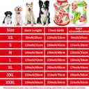 2PCS/Pack Dog Sun Shirts UV Protection Cooling Vest for XXXL Large Dogs Hawaiian Tee Shirt Sleeveless Quick Dry Soft Light Weight Stretchy Pink Red Summer Tank Top