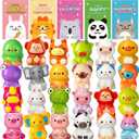 24 Pack Valentines Day Gifts for Kids,Slow Rising Toys with Valentines Cards for Kids, Stress Relief Fidget Toys Set, Classroom Exchange Gifts, Valentine's Day Party Favors, School Prizes