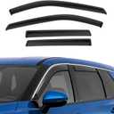 in-Channel Rain Guards Fit for Nissan Rogue 2021 2022 2023 2024 2025 2026, Extra Durable Side Window Deflectors 2021-2026 Rogue Wind Deflectors Rain Guard Black 4 PCS