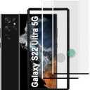 AACL Galaxy S22 Ultra Screen Protector Tempered Glass for Samsung Galaxy S22 Ultra 5G, 6.8 Inch [Fingerprint Unlock][Anti-Scratch][2 Pack]