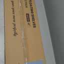 QEEIG Bathroom Floating Shelves for Wall - 15.7" Wall Mounted Shelf Over Toilet Farmhouse Home Decor Display Bookshelf Small 15.7 x 6.7 inch Set of 2, Rustic Brown (008-40BN)