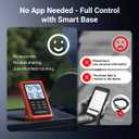 ThermoMaven 3000FT Smart Wireless Meat Thermometer, Sub-1G Long Range, 6 Sensors NIST Certified Accuracy, 2 Thin Probes, Standalone Base with Large LCD for Grill, Smoker, Oven, BBQ