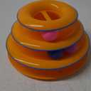 Catstages Tower of Tracks 3-Level Cat Track Toy with 6 Balls, Interactive Toy for Indoor Cats, Orange