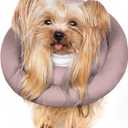 Comfortable Adjustable Soft Dog Cone Alternative After Surgery - Elizabethan Donut Collar for Cats, Medium Dogs and Small Dogs (M(Neck Girth:6.2-12.9" Height:6.0-7.5"), PINK)