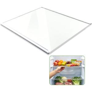 W11130203 Freezer Glass Shelf Replacement 11.7"x10" Tempered Glass Freezer Shelf Compatible with Whirlpool Refrigerator AP6262449, AP6262450, W11130203 Replacement Part.2