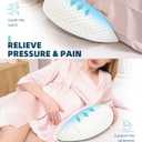 Oternal Pregnancy Pillow for Pregnant Women Comfortable Maternity Pillow for Side Sleepers, Supports Back, Belly, HIPS, and Legs, with Removable & Adjustable Cover