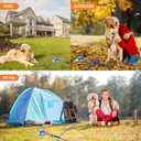 Dog Stake and 45ft Cable, 360 Swivel Runner for Yard, Anchors for Large Dogs up to 150 lbs, Heavy Duty Tie Out for Sand/Beach