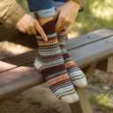 NORDIC Socks 2 Pairs, Merino Wool Socks for Men & Women, Winter socks, Cozy and Comfortable (M)