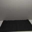 front door mat/rug, (23in x 34in), black, Velcro on each corner