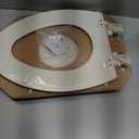 Mayfair Cassel Slow Close Toilet Seat, Easy Clean, Non Slip Premium Wood Seat, Easy Install, Made in USA, Elongated, Biscuit