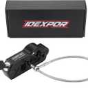 Motorcycle Lock for Helmet & Handlebar Combo Anti Theft for Motorcycle Moped Motorbike Scooters ATV Dirt Bike Street Bike (Black)