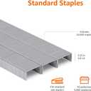 Amazon Basics Standard Stapler Staples, 1/4" Length, 50000 Count, 10-Pack of 5000, Silver