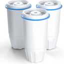 Upgraded Water Filter Replacement Fit for Zero Pitcher and Dispenser ZR-001 ZR-004 ZP-006 ZR-017, Five-Stage Filter System, Effectively Reducing Lead, Chromium, and Contaminants, 3 Packs, By BOGDA