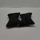 Car Neck Pillows Both Side Pu Leather 2pieces Pack Headrest Fit for Most Cars Filled Fiber Universal Car Pillow (Black)
