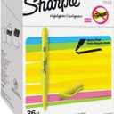 Sharpie Pocket Highlighters, Chisel Tip, Fluorescent Yellow, 36 Count - Office Supplies, Bible Study, Classroom Essentials