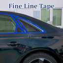 6 Rolls Fine Line Tape, Multi-Size Vinyl Fineline Pinstripe Tapes, 1/12, 1/8, 1/4 in x 36 yd Fineline Masking Tapes, Flexible Pinstripe Tape for DIY Car Auto Paint Art, Blue
