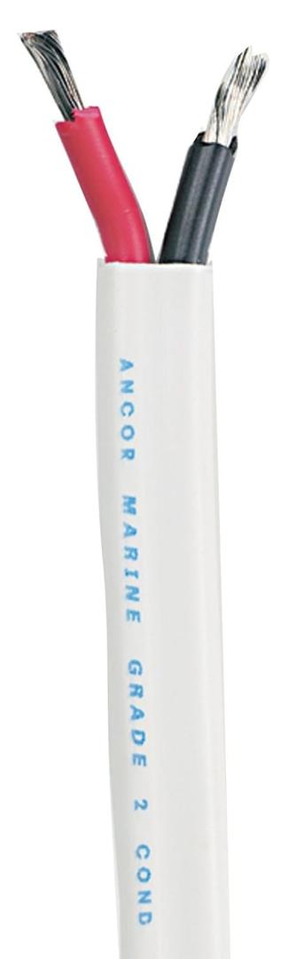 Ancor Marine Grade Products 121710 Duplex Cable, 16/2 AWG (2 x 1mm2), Flat - 100ft,Black/Red