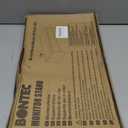 BONTEC Wooden Monitor Stand Riser, 2-Tier Desk Shelf with Storage Organizer, Ergonomic Computer Stand with Cable Management, Cellphone Holder, White, 16.5 Inch, White