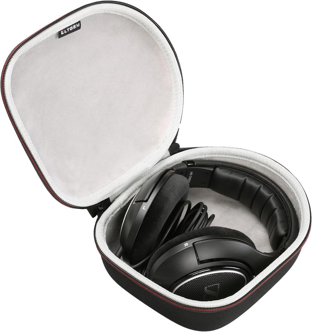 Headphone Case Compatible with Sennheiser HD 280 Pro / 599/600 / 660S2 / 569/490 Pro / 620S / 599 SE Headphones, Black+Gray