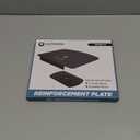 ULTRARM Steel Monitor Mount Reinforcement Plate for Thin Glass & Other Fragile Tabletop  Steel Bracket Plate Fits Most Desk Stand Grommet & CClamp Monitor Arm Mounts Installation Black MAACP