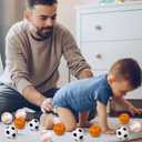 Urspasol 12-Pack Soccer Stress Balls 2.5 Inch Small Soft Foam Squeeze Soccer Mini Sport Balls for Kids Party Decorations, Favors & Anxiety Relief , Hand Exercise, Team Building Gifts School Rewards