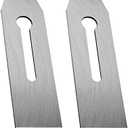 TorSor 2 Pack Bench Hand Plane 2-Inch Blade Replacement Woodwork Planer Cutter 51MM Wide Iron Blades Steel Carpentry Edge Trimming Saw for No.4 No.5 Woodworking Tool