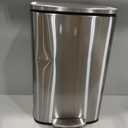 PayLessHere Trash Can with Lid, 13 Gallon (50L) Stainless Steel Kitchen & Office Recycling Bin with Foot Pedal Soft Close & Inner Bucket