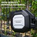 135 ft x 1/2" HOZEREEL Heavy Duty Retractable Garden Hose Reel, Garden Hose Reels Outdoor Organizer- Self Retracting Wall Mount Hose Reel Automatic Recoil Storage, Any Length Lock, 10 Pattern Nozzle