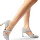 DREAM PAIRS Women's High Heels Pumps Dress Closed Pointed Toe Comfortable D'Orsay Pumps Shoes for Work Office Wedding Dancing Charmane, Size 10
