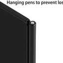 Mini LCD Writing Tablet Updated, 6.5in Erasable Reusable Electronic Drawing Pads, Electronic scratchpad, Hanging pens (Black)