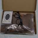 Miss U Hair Short Wavy Brown 70's Wigs for Men with Glasses Fake Teeth Halloween Party Wig Set