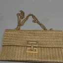 Straw Clutch Purse for Women Designer Evening Handbag Summer Beach Shoulder Crossbody Bag | Straw, Purse, Designer, Evening, Summer, Beach (Chain-color Khaki)