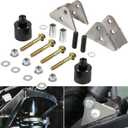 UTV 2'' TRUE CLEARANCE Full Lift Kit for 2010 2011 2012 2013 2014 Polaris Ranger 400/500/800 Crew Midsize for Polaris Ranger Front & Rear Lift Mount Spacer Kit Brackets Set