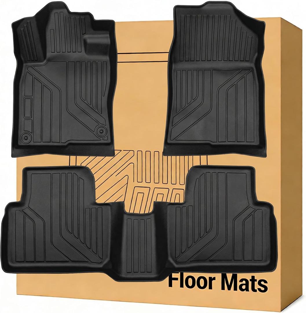 All Weather TPE Floor Mats Custom-fit for Honda Civic 2016-2021（Non Coupe）