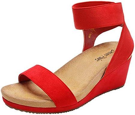 DREAM PAIRS womens Ankle Strap Platform Wedge Sandal Size 6.5