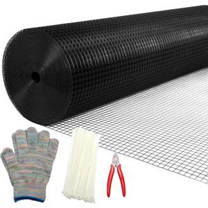 Hardware Cloth 1/2inx36inx100ft, Chicken Wire Fencing Welded Wire Mesh Vinyl PVC Coated Mesh Coop Garden Plant for Rabbit Snake Rodent Foxes Raccoons Poultry Netting Cage Farm Protection