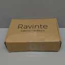Ravinte 50 Packs (25 Pairs) 3/8" Inset Satin Nickel Cabinet Hinge,Self Closing Hinges for Kitchen/Bathroom/Furniture Cabinets & Doors,Decorative Cabinet Hardware Kitchen Cabinet Hinge with Door Bumper
