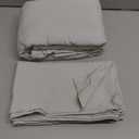 Bedsure Light Grey Duvet Cover Queen Size - 3 Pieces Prewashed Cotton-Like Extra Soft Bedding Set, Includes 1 Duvet Cover 90x90 Inches with Zipper Closure & 2 Pillow Shams, Comforter Not Included