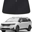 Windshield Sun Shade for 2022-2025 2026 Kia Carnival Accessories - Windshield Sunshade Cover Front Window Shade Custom Fit Carnival Sun Visor Protector Foldable Blocks UV Rays