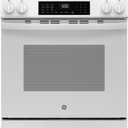 GE GRS600AVWW 30 Slide-In Electric Convection Range No-Preheat Air Fry, 5 Heating Elements, Smoothtop Cooktop, White