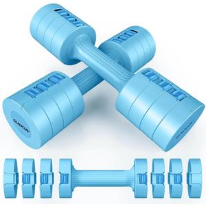 Adjustable Weight Dumbbells Set- A Pair 4lb 6lb 8lb 10lb (2lb-5lb Each) Free Weights Set for Women at Home Gym Equipment Workouts Strength Training for Teens (Blue)