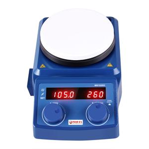 FOUR E'S SCIENTIFIC 5 Inch Magnetic Stirrer Hot Plate Max Temp 280/536F | Max 5L Stirring Capacity | 100-1500RPM | 110V | Laboratory Hot Plate with Temp Probe Sensor & Stir Bar (Not Include Stand