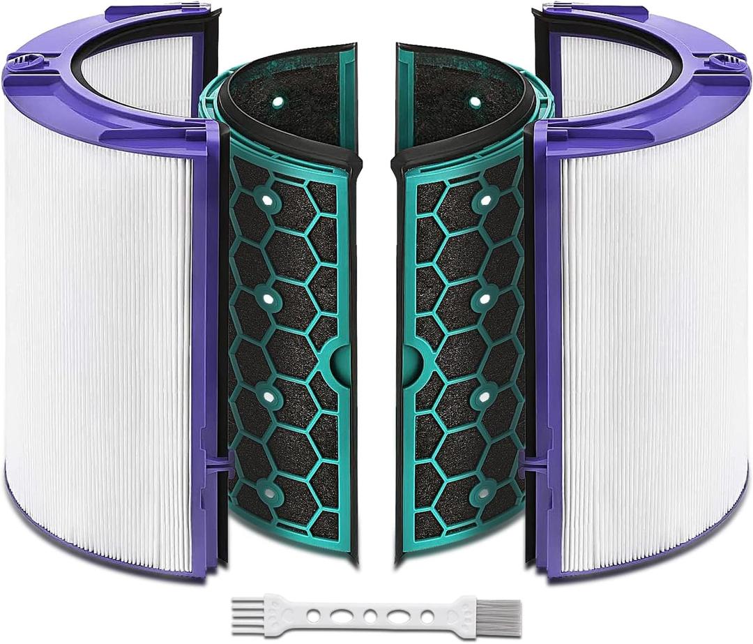Replacement True Filter for Dyson TP04 TP06 TP07 TP09 TP10 HP04 HP06 HP07 HP09 HP10 PH01 PH02 PH04, Fan Sealed Two Stage 360 System Pure Cool - Activated Carbon (generic)