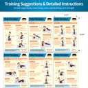 Whole Body Vibration Plate Exercise Poster Set - 6 Workout Guides & 2 Customizable 30-Day Plans for Home & Gym Use